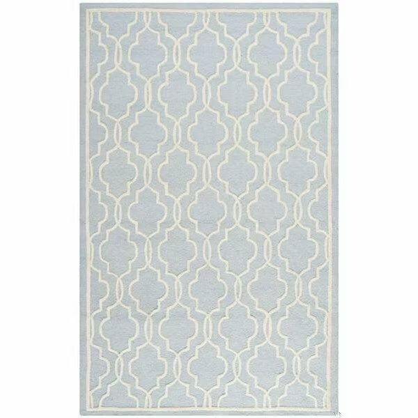 Cambridge Hand Tufted Large Rectangle Rugs, Light Blue and Ivory - 9 x 12 ft., Safavieh, Mfr#: CAM131A-9